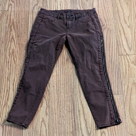 Dear John brown jeans with side zippers, size 29 - Picture 1 of 3